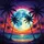 Tropical Palm Trees Luminous Full Moon - Travel Essentials for Beach Lover Spare Tire Cover - 6