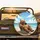 Grizzly Bear Lounging Beach Chair Tropical Scene - Wildlife Lover Gift Spare Tire Cover - 2