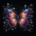 Majestic Glowing Butterfly Expansive Wings Floral Sprigs Blossoms Leaves - Wildlife Lover Gift Spare Tire Cover - 6