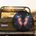 Majestic Glowing Butterfly Expansive Wings Floral Sprigs Blossoms Leaves - Wildlife Lover Gift Spare Tire Cover - 2