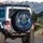 Blue Feline Crowned - Fantasy Lover Vehicle Decor Gift Spare Tire Cover - 3