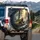Mother Bear Cubs Forest Clearing Evergreen Trees Stream - Wildlife Lover Gift Spare Tire Cover - 3
