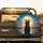 Black Cat Full Moon Galaxy Night Sky - Cat Lover Gift Spare Tire Cover - 2