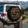 Golden Pisces Fish Swirling Stars - Zodiac Home Decor Gift for Astrology Lover Spare Tire Cover - 3