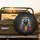 Mischievous Raccoon Trash Bin Splatters - Wildlife Lover Gift for Raccoon Lover Spare Tire Cover - 2