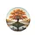 Gnarled Autumn Tree Lake Reflections Rocky Island - Outdoor Enthusiast Gift Spare Tire Cover - 4