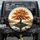 Gnarled Autumn Tree Lake Reflections Rocky Island - Outdoor Enthusiast Gift Spare Tire Cover - 1