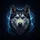 Husky Dog Blue Eyes Open Mouth Insect Dark Backdrop - Wildlife Lover Gift Spare Tire Cover - 6