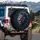 Geometric Lion Head Roaring Fire Glow Cosmic Dust - Wildlife Lover Gift Spare Tire Cover - 3
