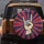 Rock On Hand Sign Radiating Beams - Music Lover Gift for Concert Goers Spare Tire Cover - 5