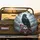 Dramatic Raven Skull Red Poppies Dark Foliage - Gothic Home Decor Gift for Wildlife Lover Spare Tire Cover - 2