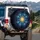 Mandala Snowflake Cosmic Starlight - Home Decor Gift Spare Tire Cover - 3