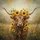 Highland Cow Sunflower Wreath - Farmhouse Home Decor Gift for Cow Lover Spare Tire Cover - 6