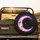 Crescent Moon Face Cosmic Stars Streaks - Travel Essentials Gift Spare Tire Cover - 2