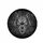 Wolf Skull Glowing Yellow Eye Thorny Rose Vines - Outdoor Lifestyle Vehicle Accent Spare Tire Cover - 4