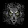 Wolf Skull Glowing Yellow Eye Thorny Rose Vines - Outdoor Lifestyle Vehicle Accent Spare Tire Cover - 6