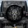 Wolf Skull Glowing Yellow Eye Thorny Rose Vines - Outdoor Lifestyle Vehicle Accent Spare Tire Cover - 1