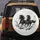 Majestic Wild Black Horses Flowing Manes Brushstrokes - Horse Lover Home Decor Gift Spare Tire Cover - 5