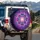 Cosmic Mandala Flower Starry Nebula - Boho Lifestyle Gift for Yoga Lover Spare Tire Cover - 3