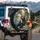 Black Bear Headphone Beer Camper Grill - Backyard BBQ & Camping Lover Gift Spare Tire Cover - 3