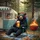 Black Bear Headphone Beer Camper Grill - Backyard BBQ & Camping Lover Gift Spare Tire Cover - 6