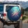 Ethereal Glowing Jellyfish Underwater Deep Ocean Scene - Marine Life Home Decor Gift Spare Tire Cover - 3