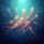 Ethereal Glowing Jellyfish Underwater Deep Ocean Scene - Marine Life Home Decor Gift Spare Tire Cover - 6
