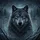 Grey Wolf Electric Blue Eyes Misty Forest Frost Snowflakes - Wildlife Lover Gift Spare Tire Cover - 6