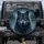 Grey Wolf Electric Blue Eyes Misty Forest Frost Snowflakes - Wildlife Lover Gift Spare Tire Cover - 1