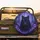 Black Wolf Glowing Purple Eyes Enchanted Forest - Fantasy Lover Gift Spare Tire Cover - 2