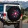 Vibrant Starbursts Stardust Night Sky Vehicle Decor Gift for Space Enthusiast Spare Tire Cover - 3