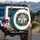 Faith over Fear Cowhide Leopard Cross - Christian Gift for Believers Spare Tire Cover - 3