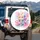Group of Five Pastel Labrador Retrievers Floating Hearts - Dog Lover Everyday Gift Spare Tire Cover - 3