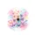 Group of Five Pastel Labrador Retrievers Floating Hearts - Dog Lover Everyday Gift Spare Tire Cover - 4