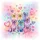 Group of Five Pastel Labrador Retrievers Floating Hearts - Dog Lover Everyday Gift Spare Tire Cover - 6