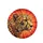 Golden-Brown Cheetah Head Red-Orange Radial Lines - Wildlife Lover Gift Spare Tire Cover - 4