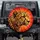 Golden-Brown Cheetah Head Red-Orange Radial Lines - Wildlife Lover Gift Spare Tire Cover - 1