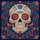 Sugar Skull Flowers Leaves Filigree - Dia de los Muertos Celebration Gift Spare Tire Cover - 6