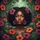 Young Black Woman Purple Hibiscus Tropical Jungle - Tropical Lifestyle Gift Spare Tire Cover - 6