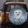 Majestic Snowy Owl Orange Eyes Arctic Winter - Wildlife Lover Gift for Owl Lover Spare Tire Cover - 5