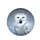 Majestic Snowy Owl Orange Eyes Arctic Winter - Wildlife Lover Gift for Owl Lover Spare Tire Cover - 4