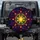 Cosmic Stained Glass Star Mandala - Home Decor Gift for Space Enthusiast Spare Tire Cover - 1