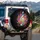 Treble Clef Musical Notes Paint Splatters - Music Lover Home Decor Spare Tire Cover - 3