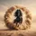 Black Horse Galloping Dust Cloud - Wildlife Lover Gift for Horse Lover Spare Tire Cover - 6
