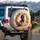 Black Horse Galloping Dust Cloud - Wildlife Lover Gift for Horse Lover Spare Tire Cover - 3
