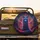 Majestic Blue Fox Glowing Red Eyes Runic Cosmic Sky - Fantasy Lover Gift Spare Tire Cover - 2