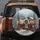 Vintage Travel Trailer Christmas Snow Forest - Holiday Decor Gift Spare Tire Cover - 5