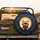 Dramatically Torn Material Wide-Eyed Orange Tabby Cat Blue Eyes - Vehicle Decor Gift Spare Tire Cover - 2