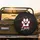White Paw Print Red Heart Love Script Symbol - Everyday Affection Expression for Pet Lovers Spare Tire Cover - 2