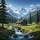Log Cabin Mountain Stream Waterfalls Alpine Peaks - Outdoor Adventure Enthusiast Gift Spare Tire Cover - 6